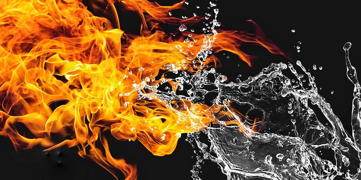 fire vs water agf website header